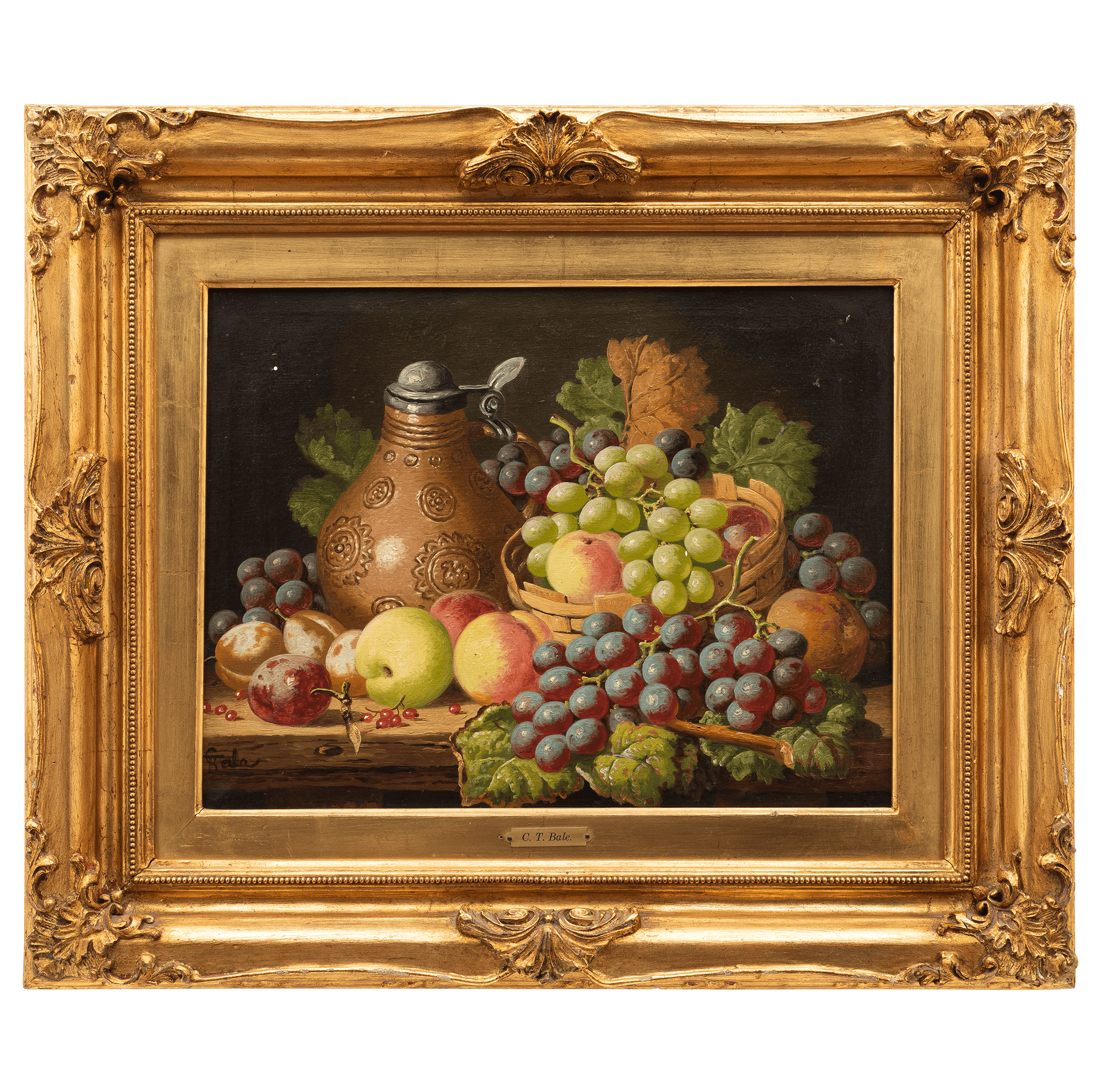 Charles Thomas Bale.  Bodegón con uvas - 11